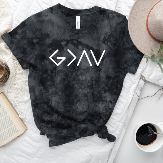 CF - Tie Dye God is Greater than the Highs and Lows Tee